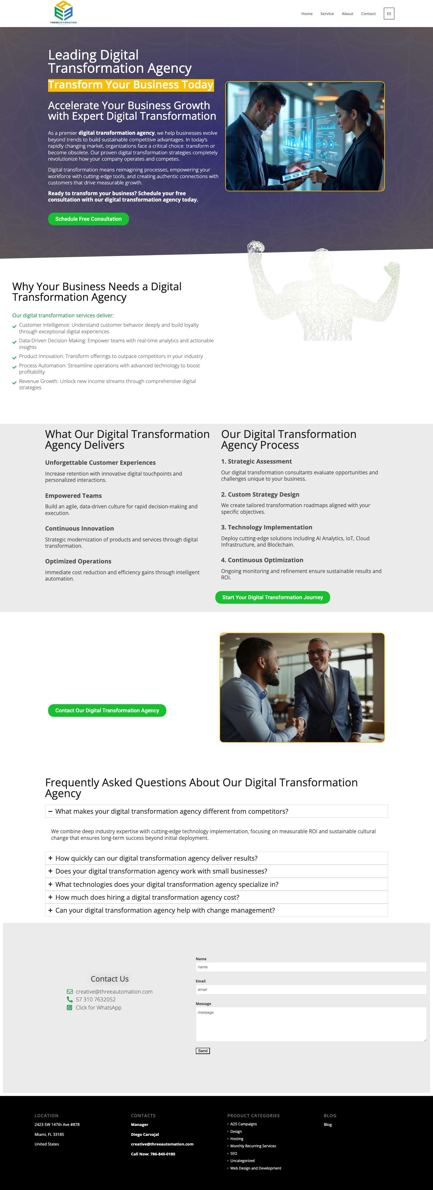Digital Transformation AgencyShopping CartScroll to top - Full Screenshot