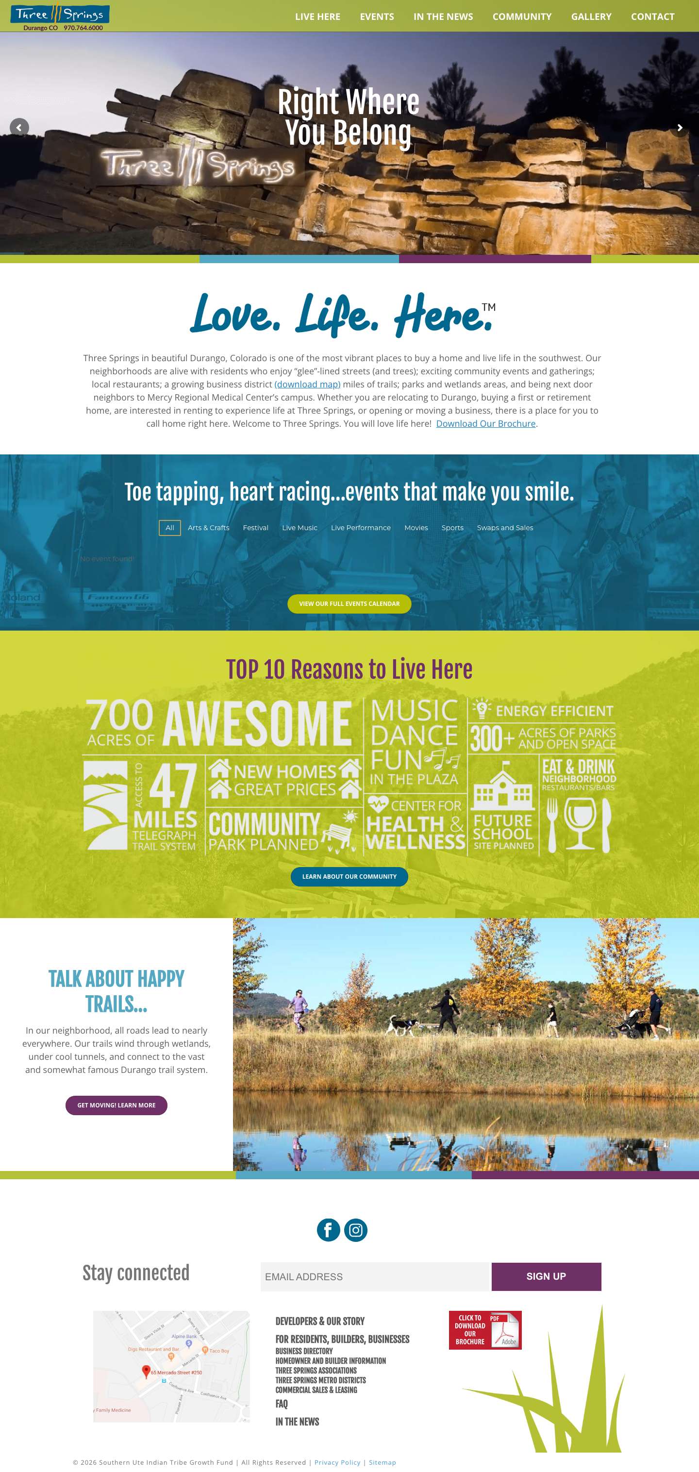 Durango Real Estate 81301 - (970) 764-6000 - Three Springs Durango CO - Full Screenshot