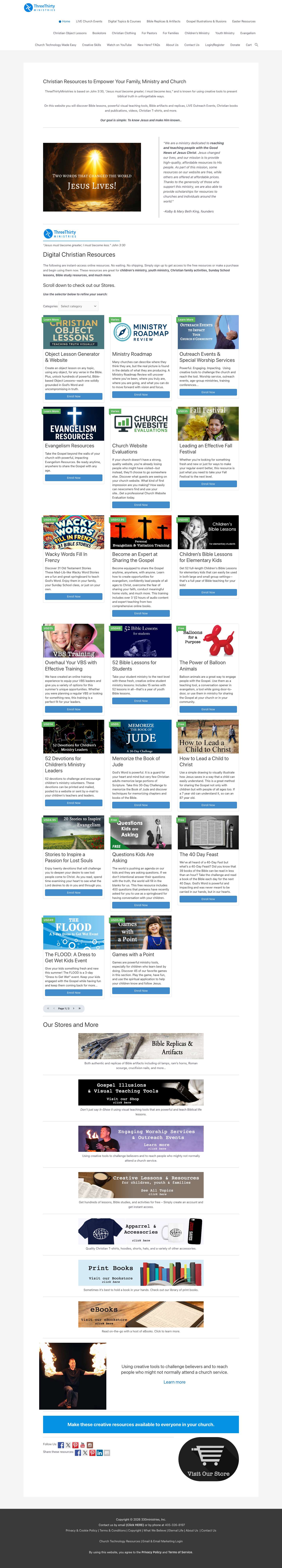 ThreeThirtyMinistries - Full Screenshot