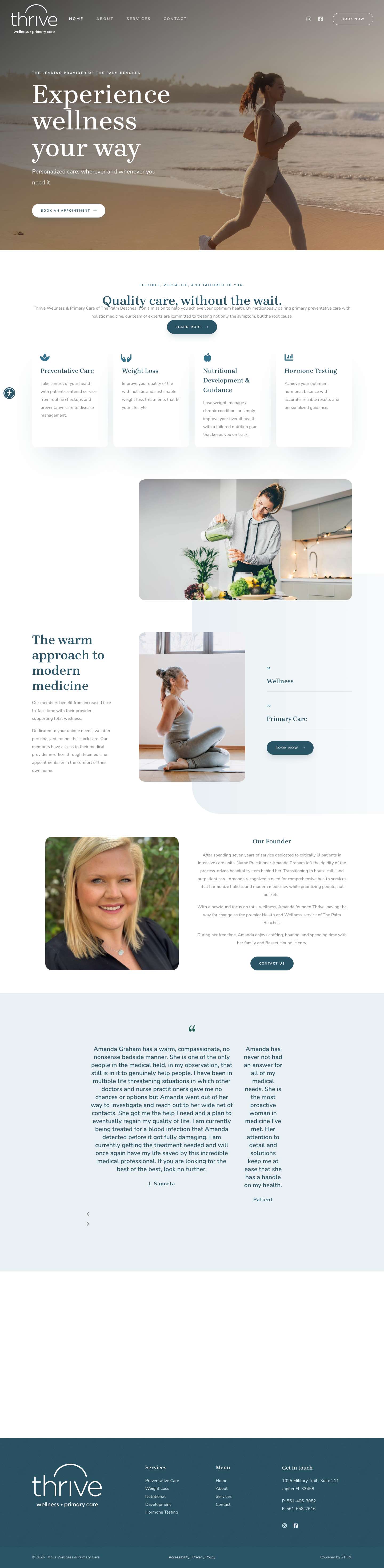 Health With A Mission | Thrive Wellness & Primary Care - Full Screenshot