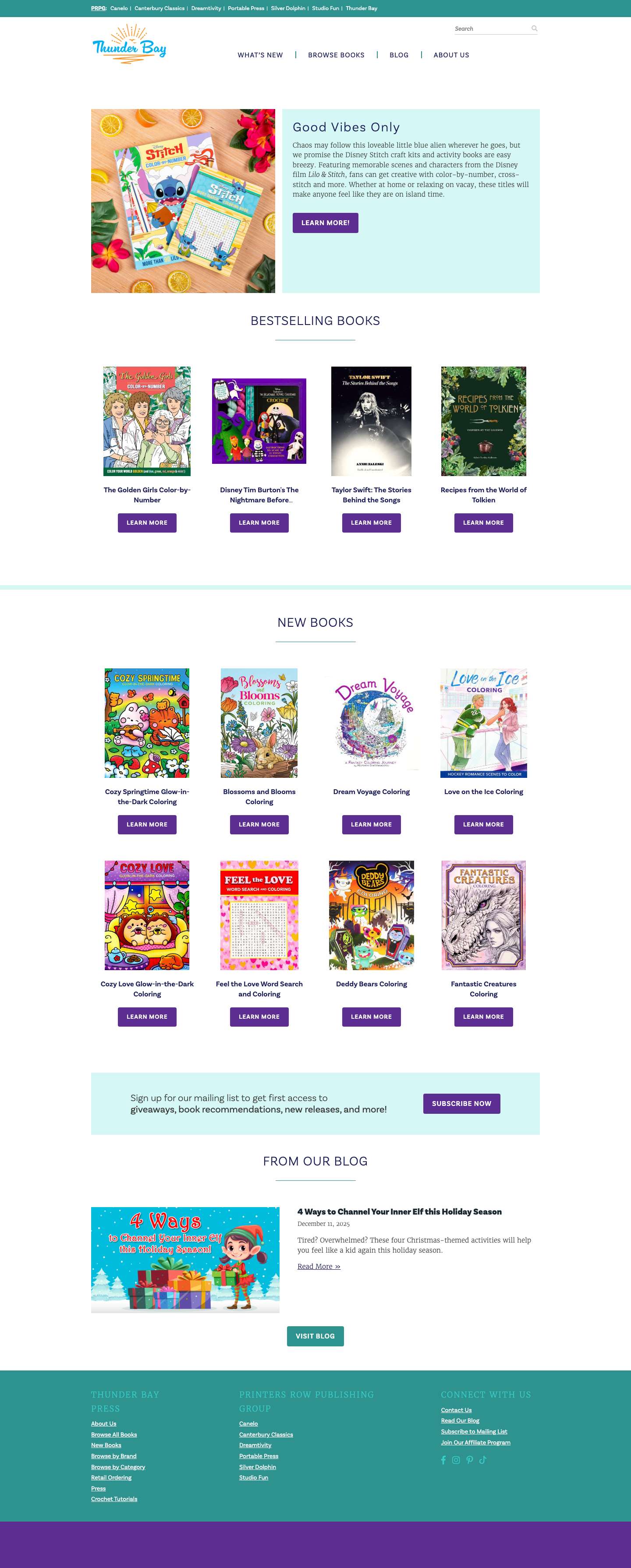 Thunder Bay Press | Book Activities for Adults | Arts and Crafts Kits - Full Screenshot