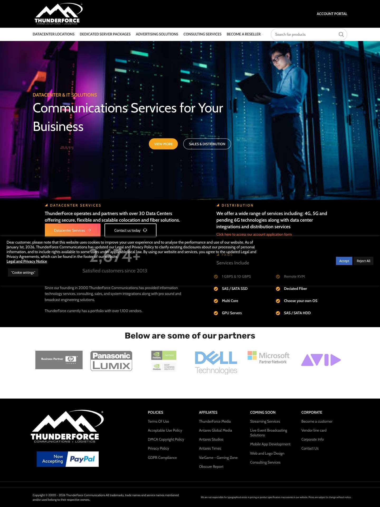 ThunderForce DatacentersThunderForce Datacenters - - Full Screenshot