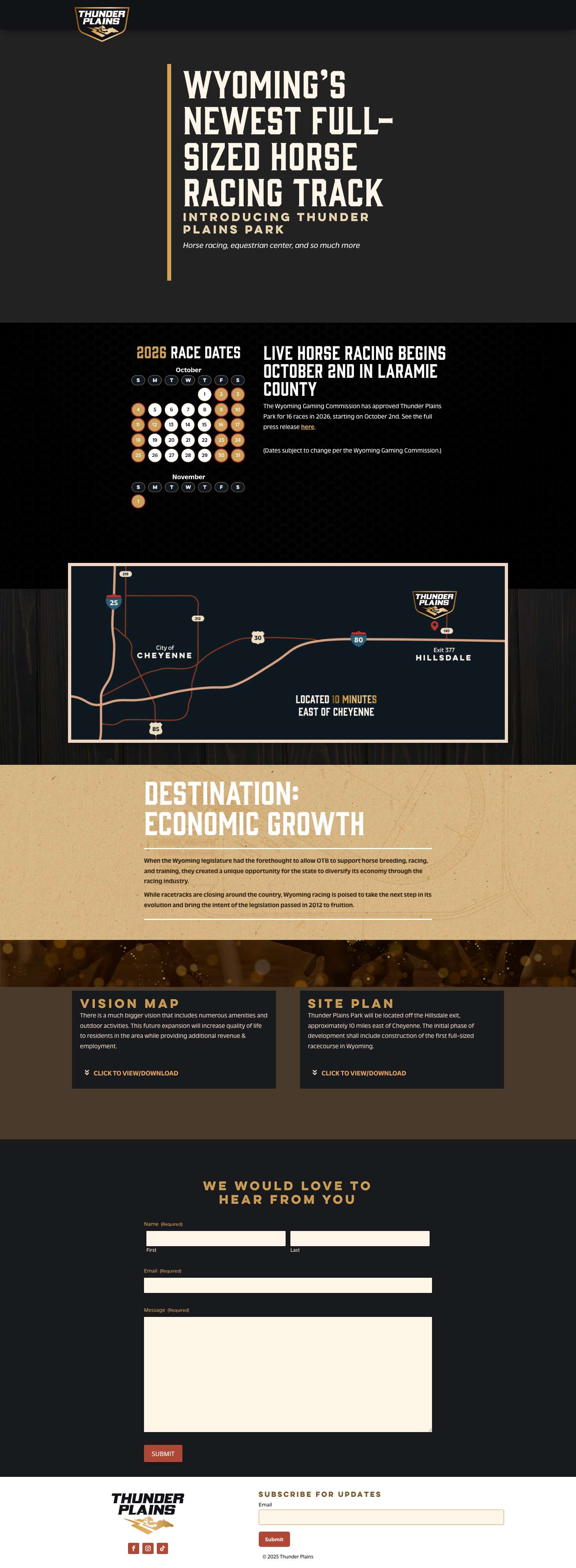 Home - Thunder Plains - Full Screenshot