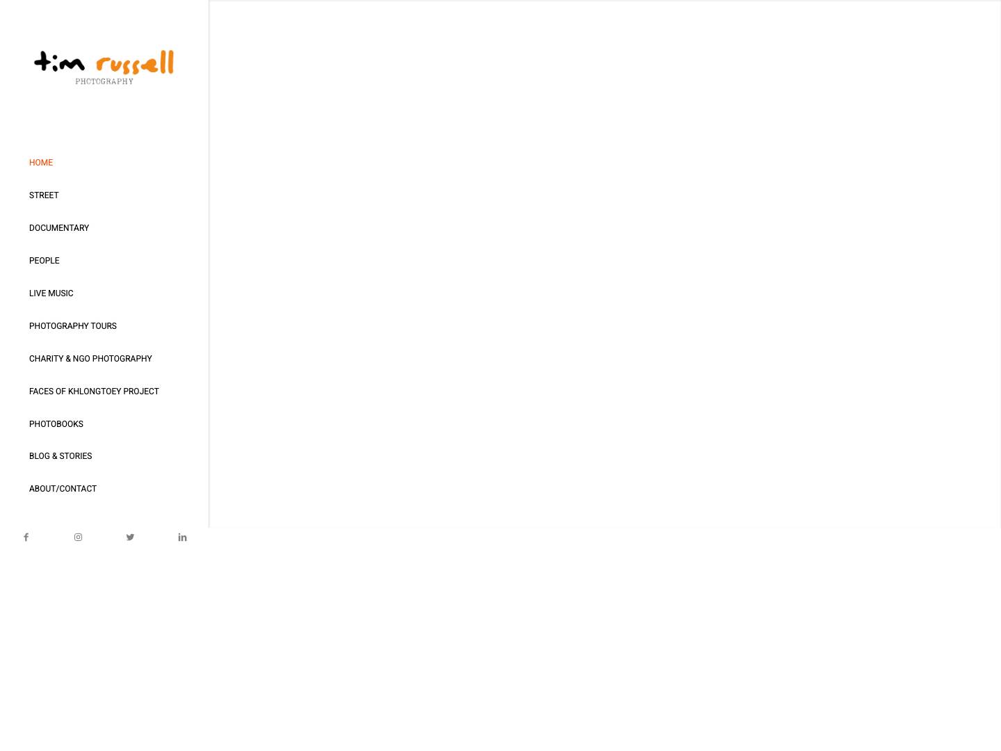 Tim Russell Photography | Asia Travel Street Portrait Images - Full Screenshot