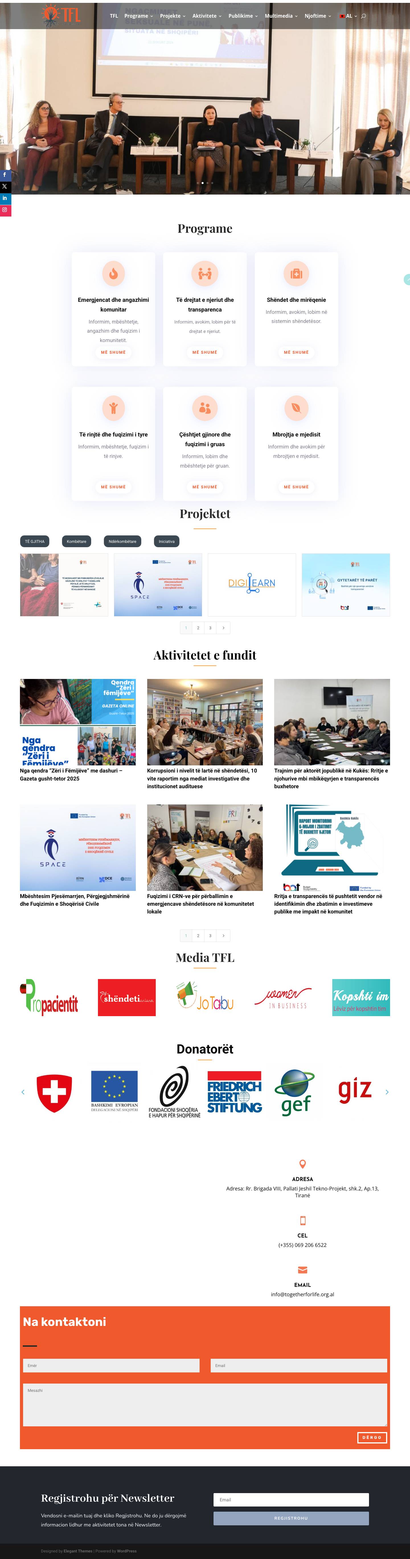 Home - TogetherForLife - Full Screenshot