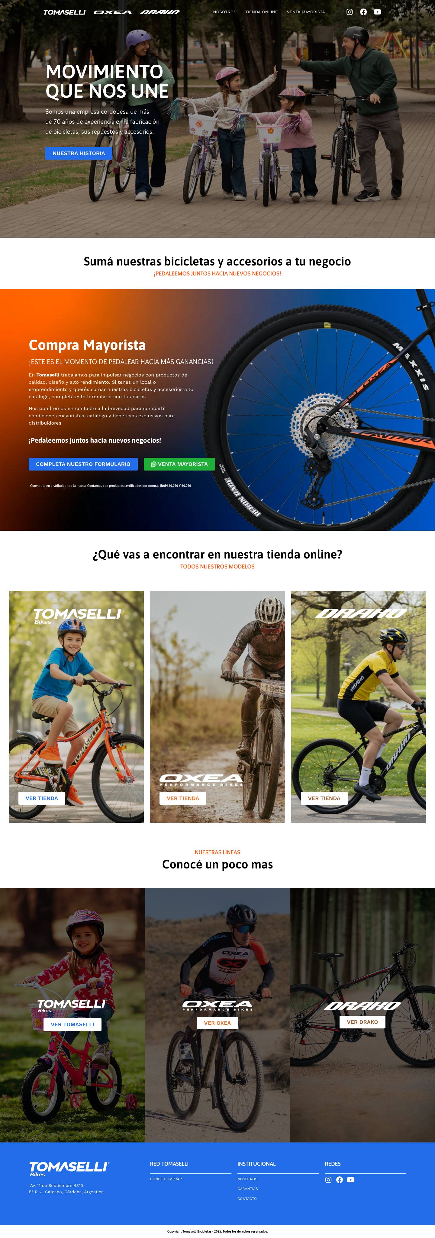 Portal Tomaselli Oxea - Full Screenshot