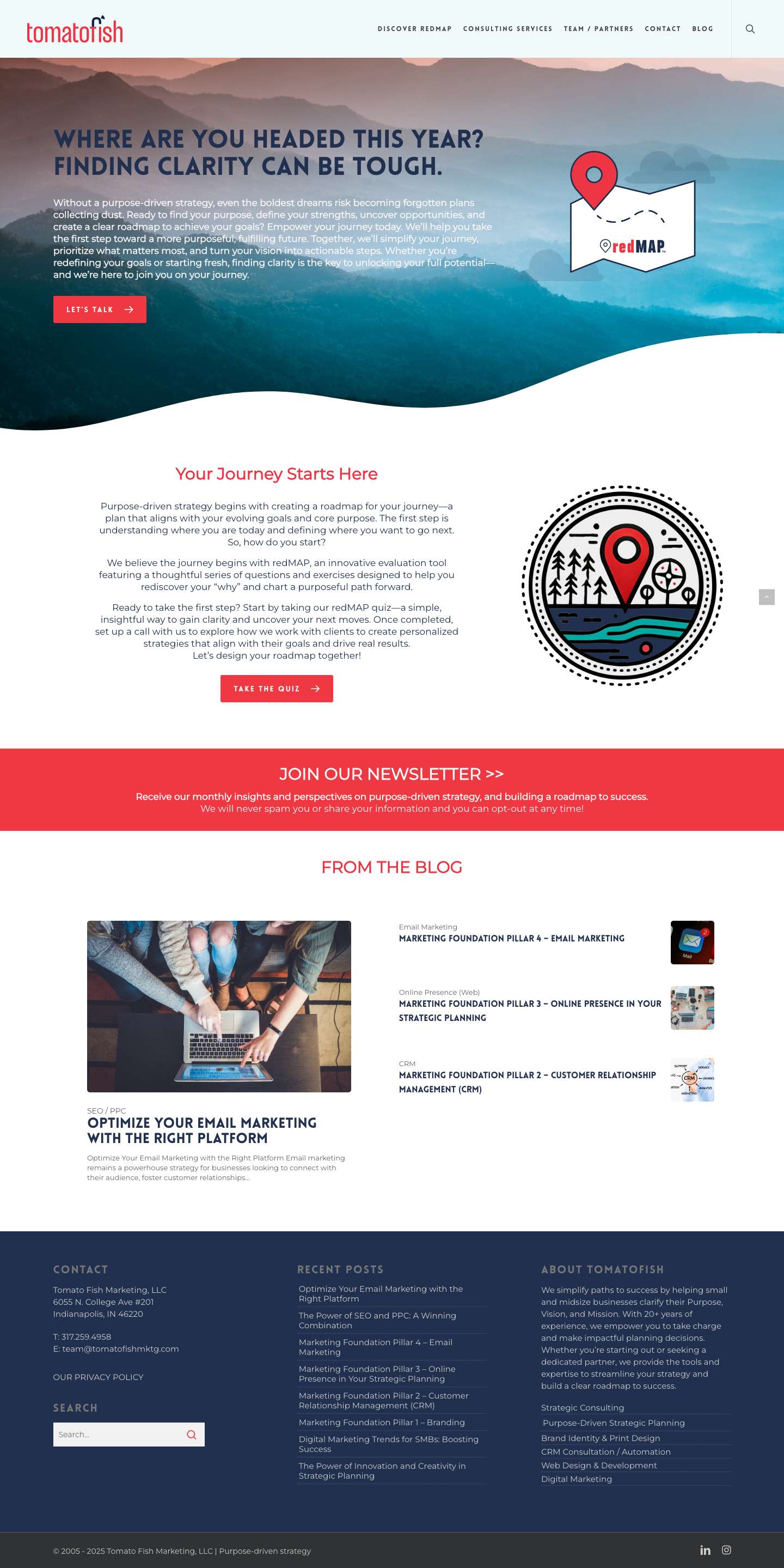 Purpose-Driven Strategy - Tomato Fish Marketing - Full Screenshot