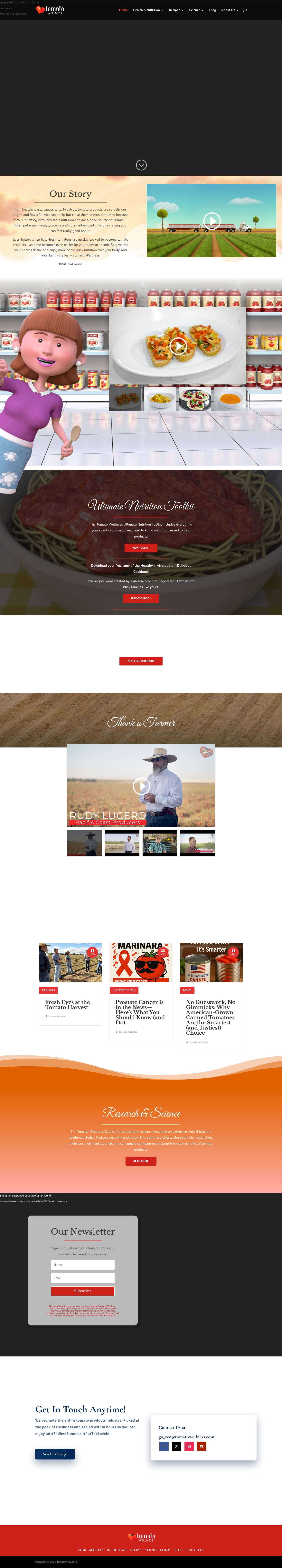 Tomato Wellness Council | Let’s Talk Tomato - Full Screenshot