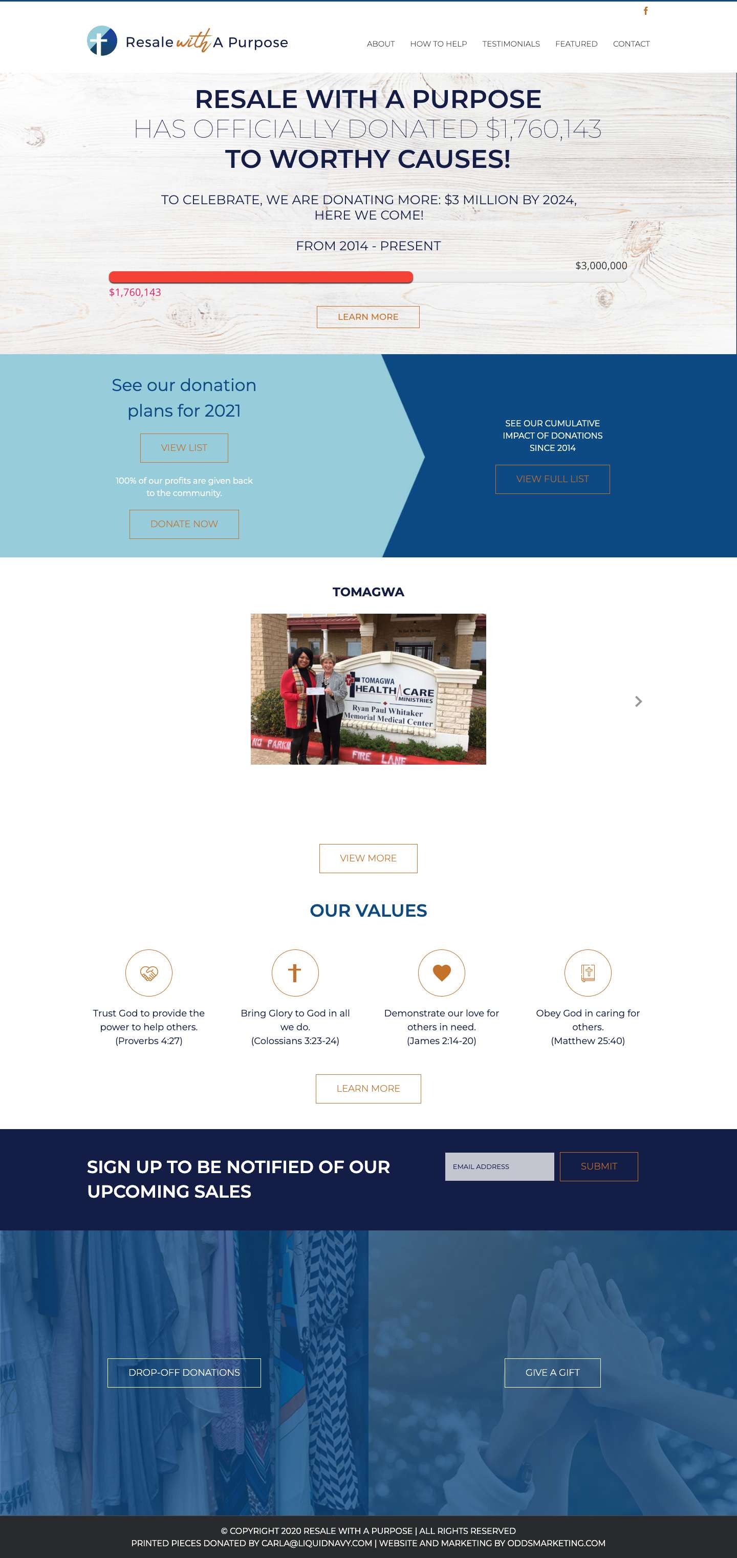 Resale With A Purpose | 100% of Profit Donated to Texas Community - Full Screenshot