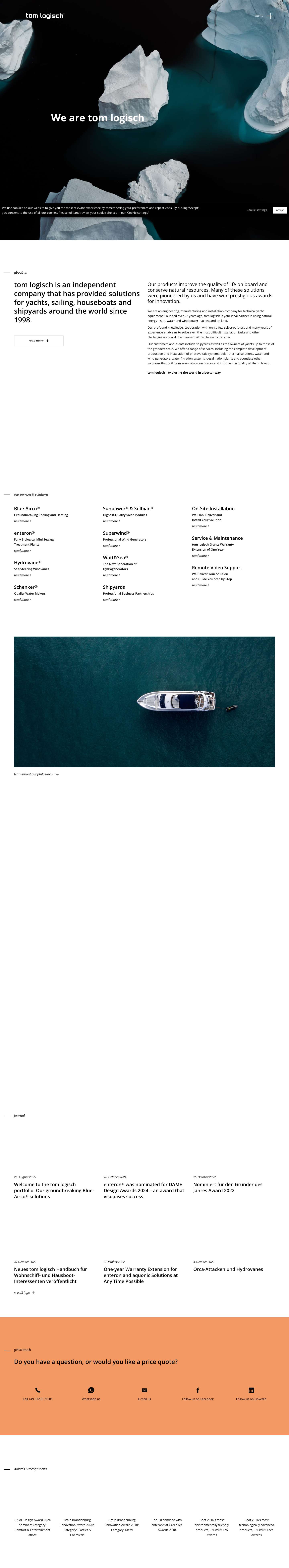 Home – tom logisch® - Full Screenshot