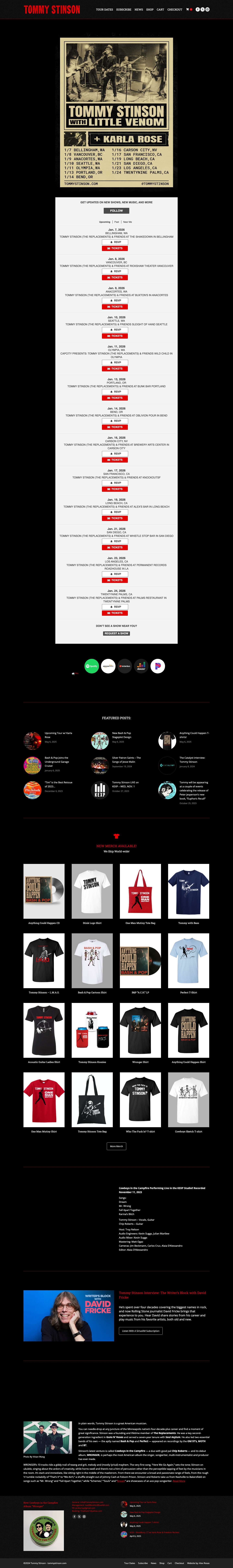 Tommy Stinson's Cowboys in the Campfire - Full Screenshot