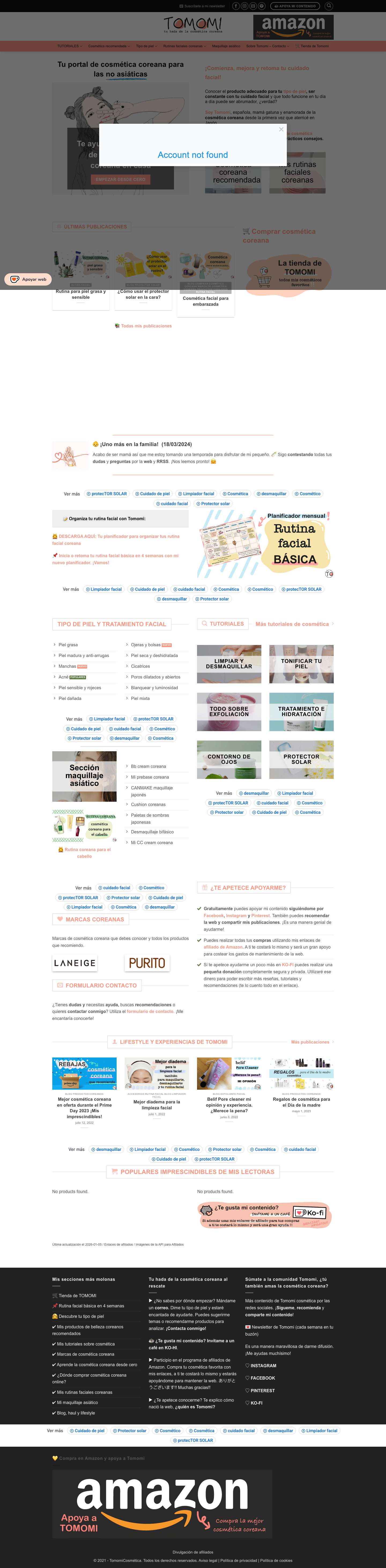 ▷ TOMOMI tu blog sobre cosmética coreana - Full Screenshot