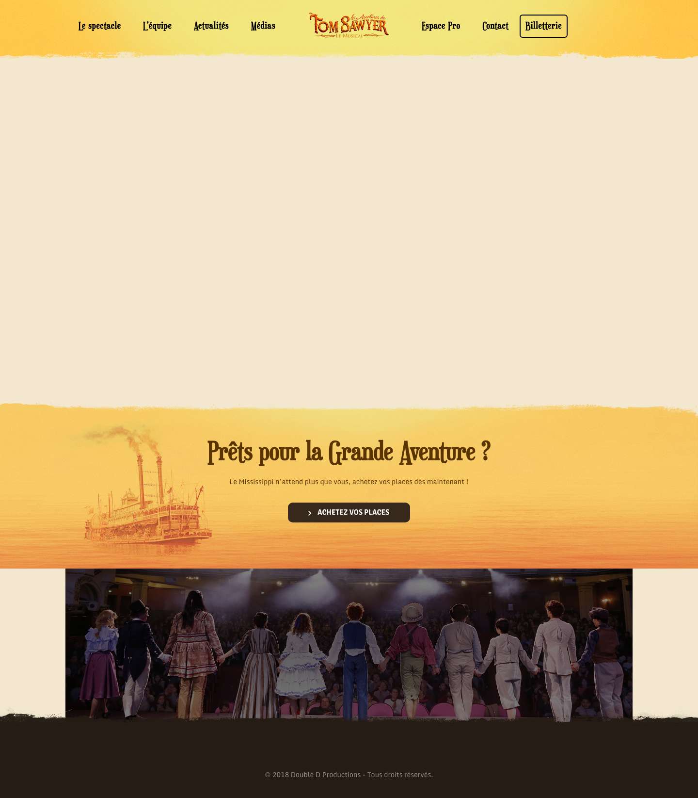 Les Aventures de Tom Sawyer, le Musical – Site officiel de la comédie musicale "Les Aventures de Tom Sawyer" - Full Screenshot