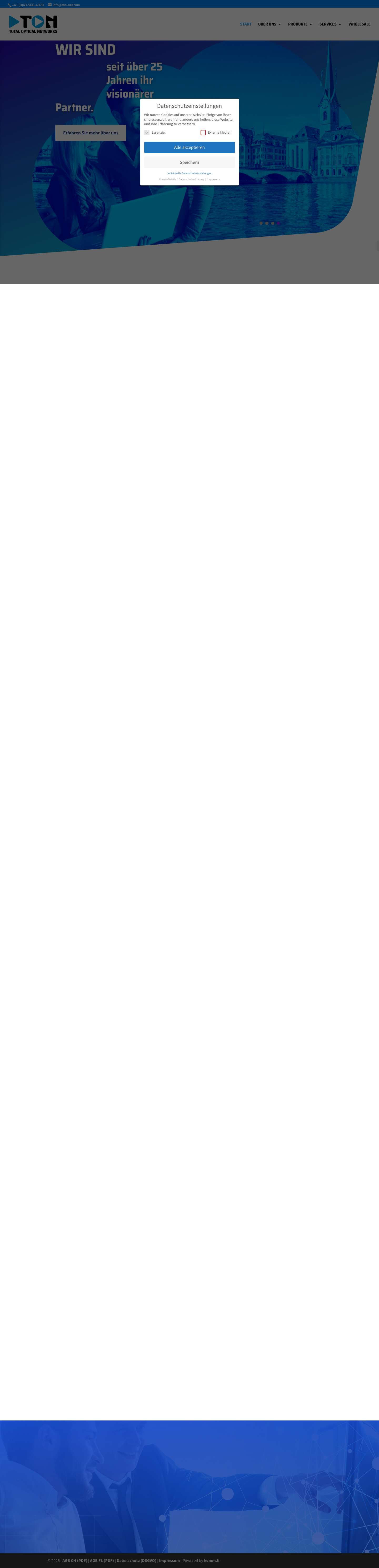 TON - Ihr Daten- und Telekommunikationsanbieter - Full Screenshot