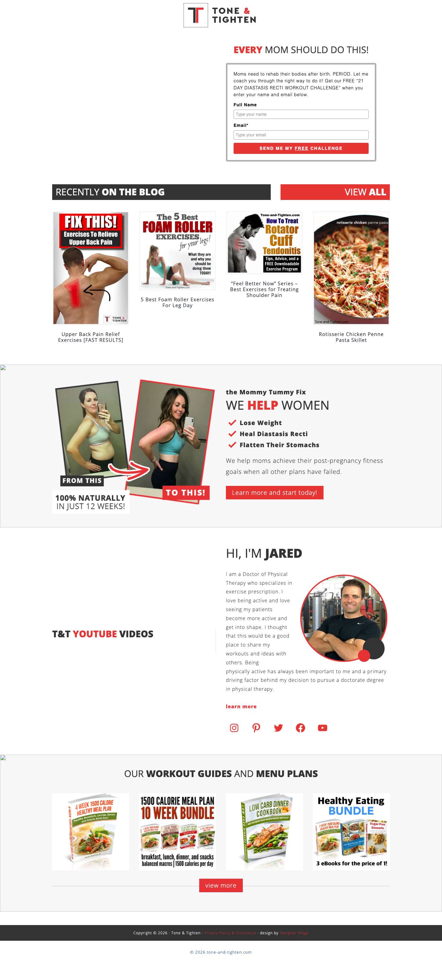 Tone & Tighten — Real Fitness For Real People - Full Screenshot