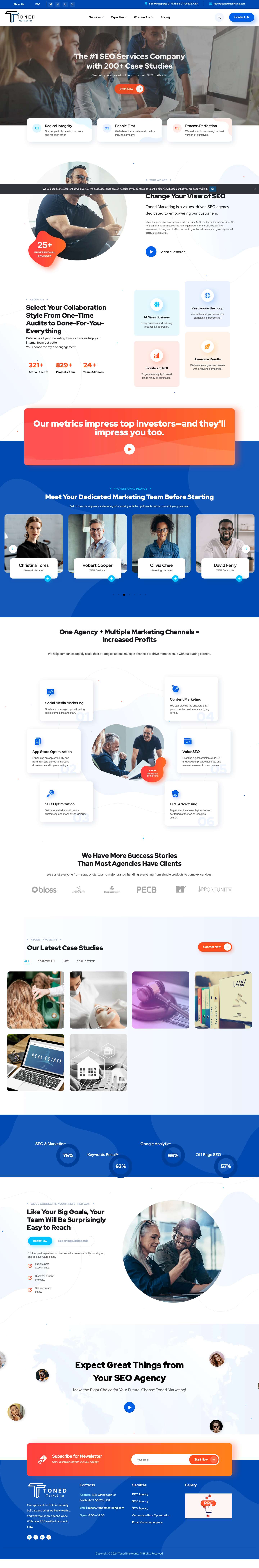 Toned – Marketing - Full Screenshot