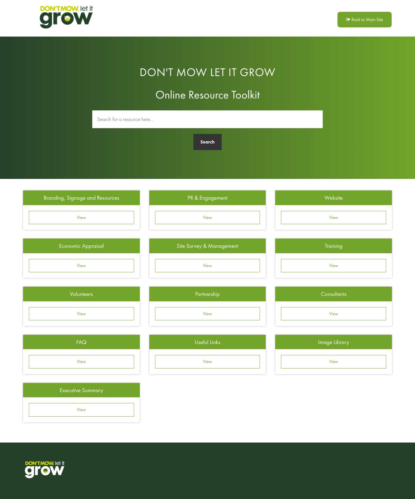 Home - Don't Mow Let It Grow Toolkit - Full Screenshot