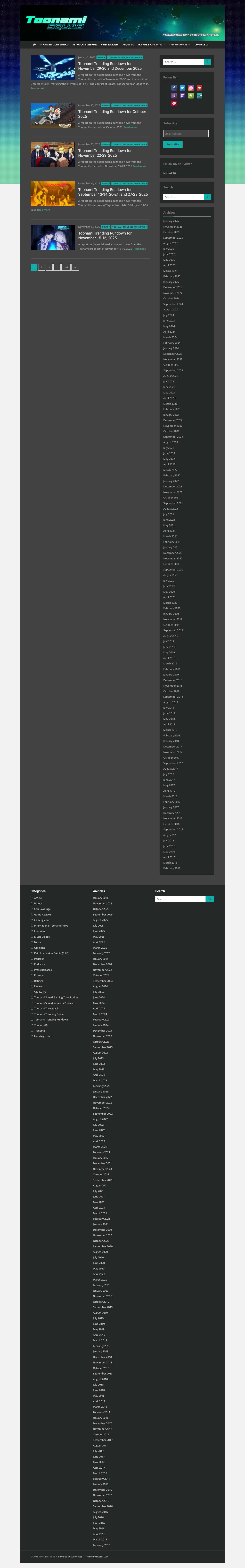 Toonami Squad - Powered By The Faithful - Full Screenshot