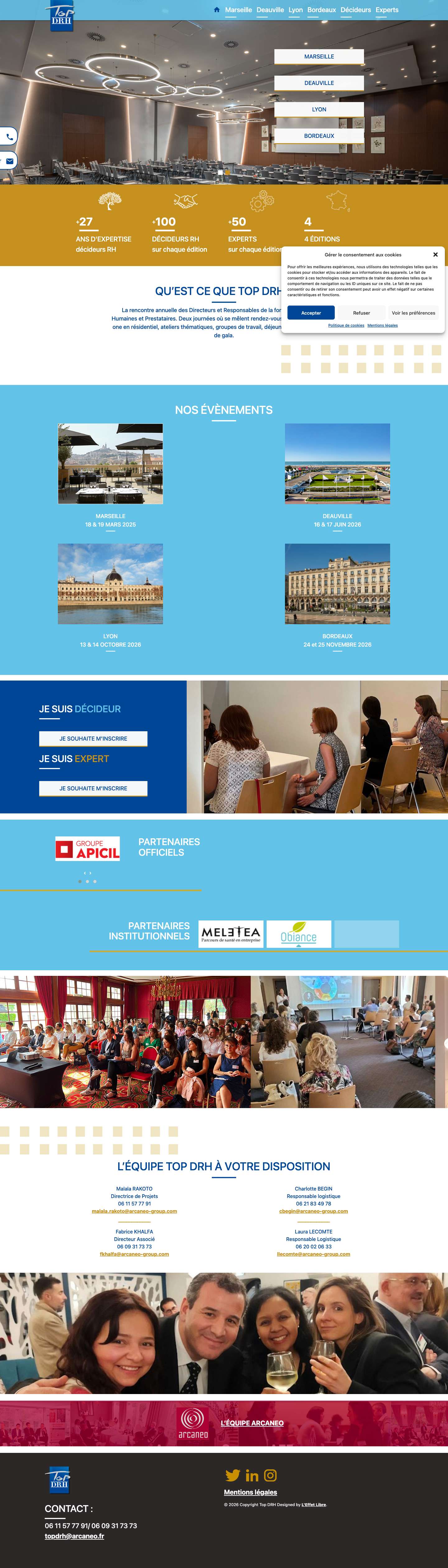 Top-DRH - Conventions professionnelles - Ressources humaine : Top DRH - Full Screenshot