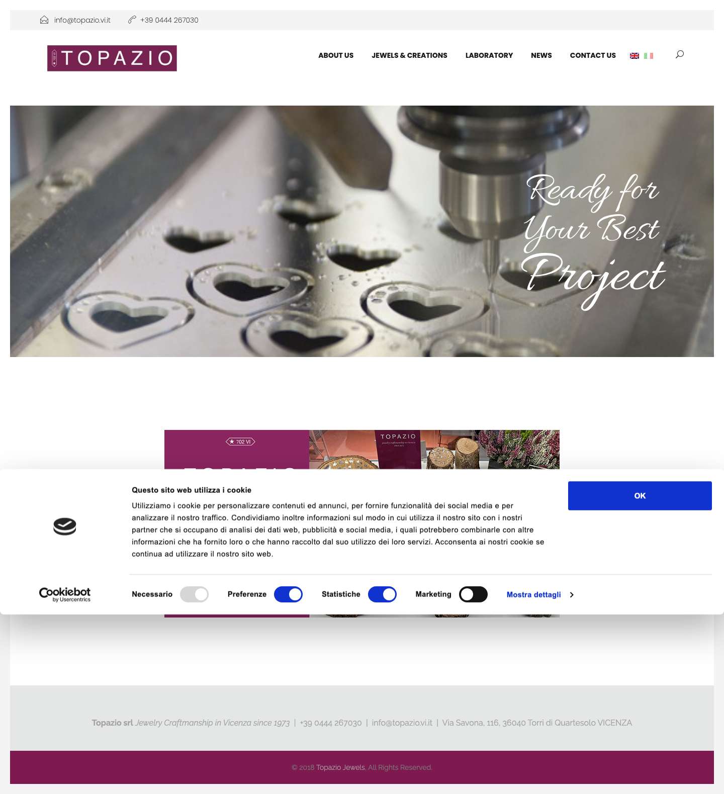 Topazio jewels 100% Made in Vicenza - Full Screenshot