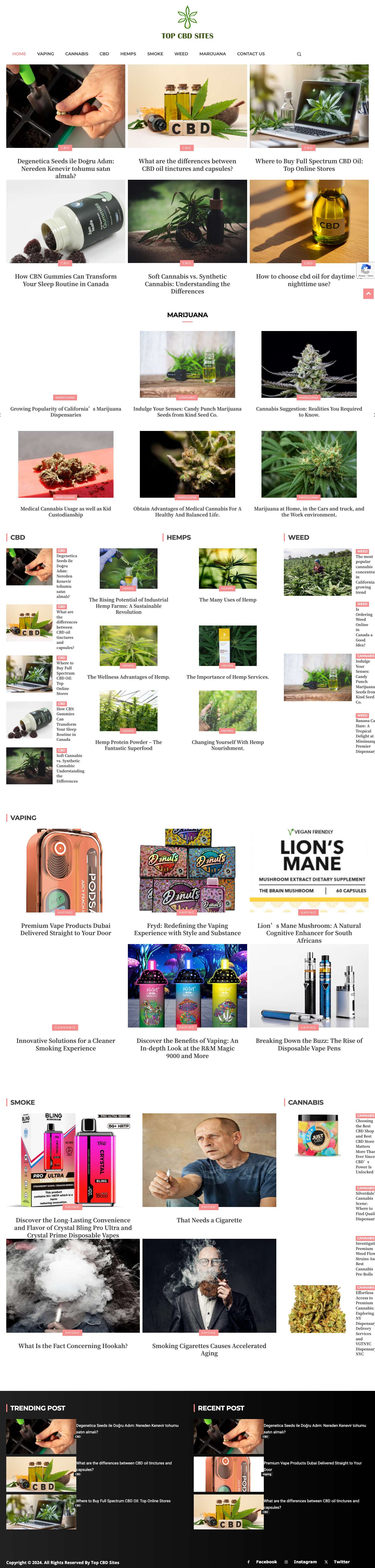 Worldwide trending CBD news updates | theyoursbrand.com - Full Screenshot