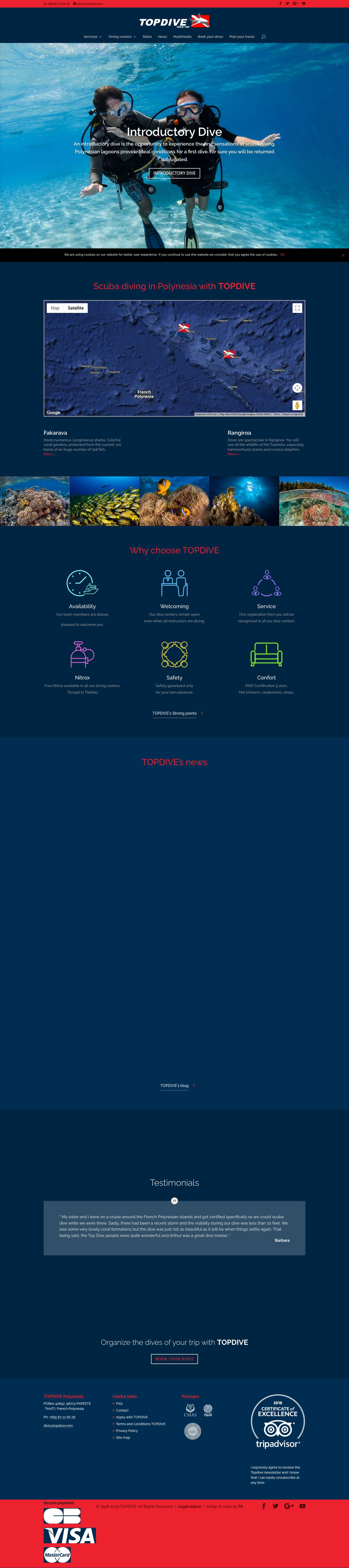 Scuba Diving with TOPDIVE - TOPDIVE - Full Screenshot