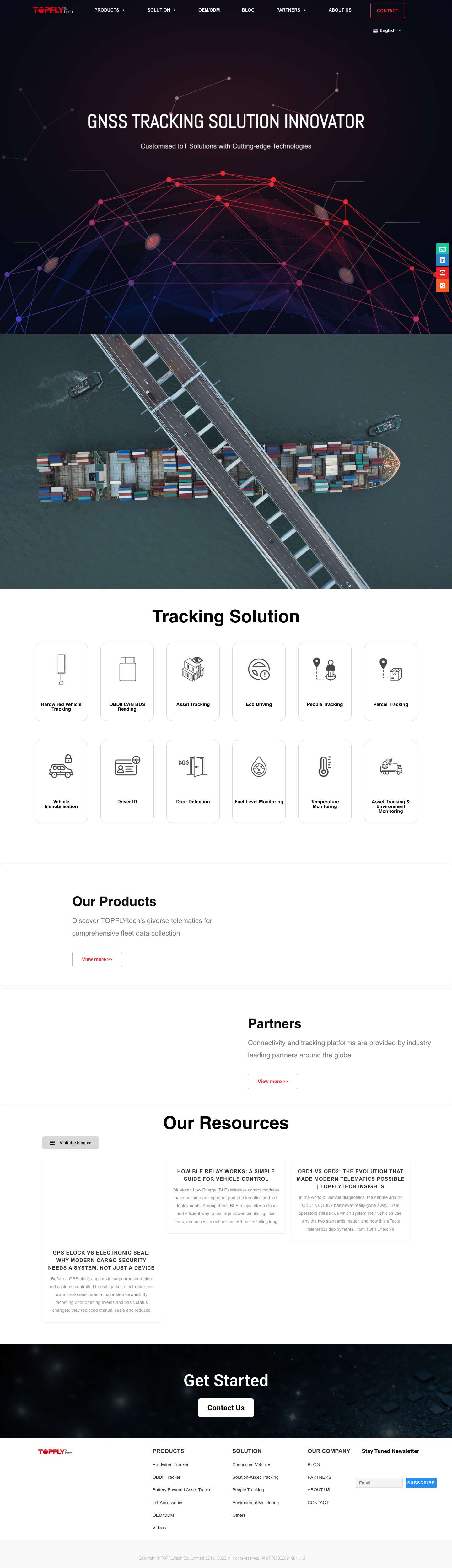 TOPFLYtech GNSS Tracking Solution Innovator - Full Screenshot