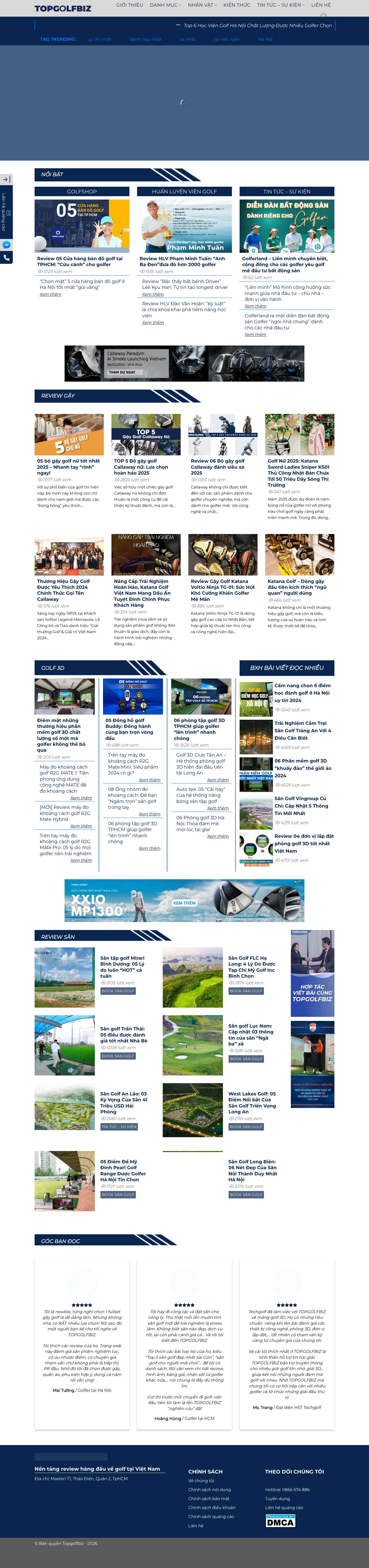Trang chủ - Topgolfbiz - Full Screenshot