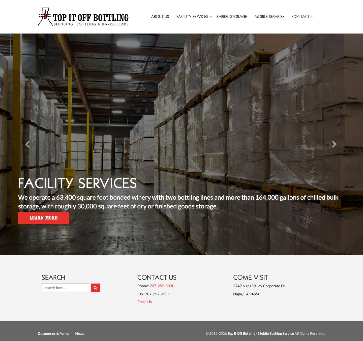 Top It Off Bottling - Mobile Bottling Service | Top It Off Bottling – Mobile Bottling Service - Full Screenshot