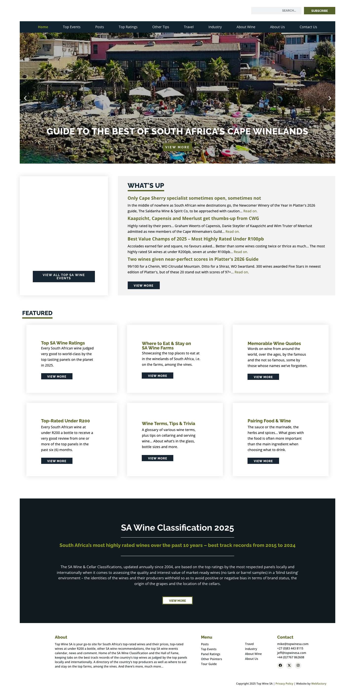 Top Wine SA - Full Screenshot