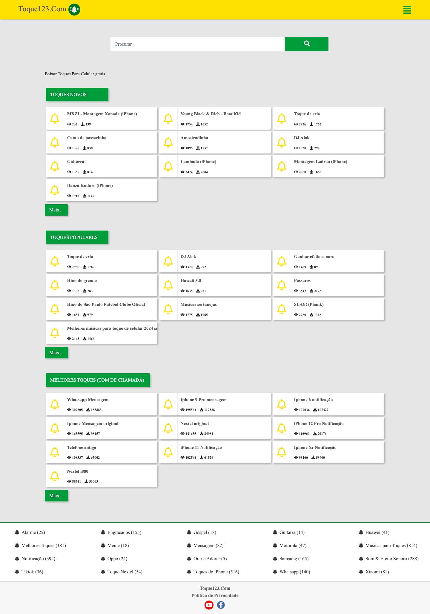 Baixar Toque para do iPhone, Android grátis MP3 - Full Screenshot