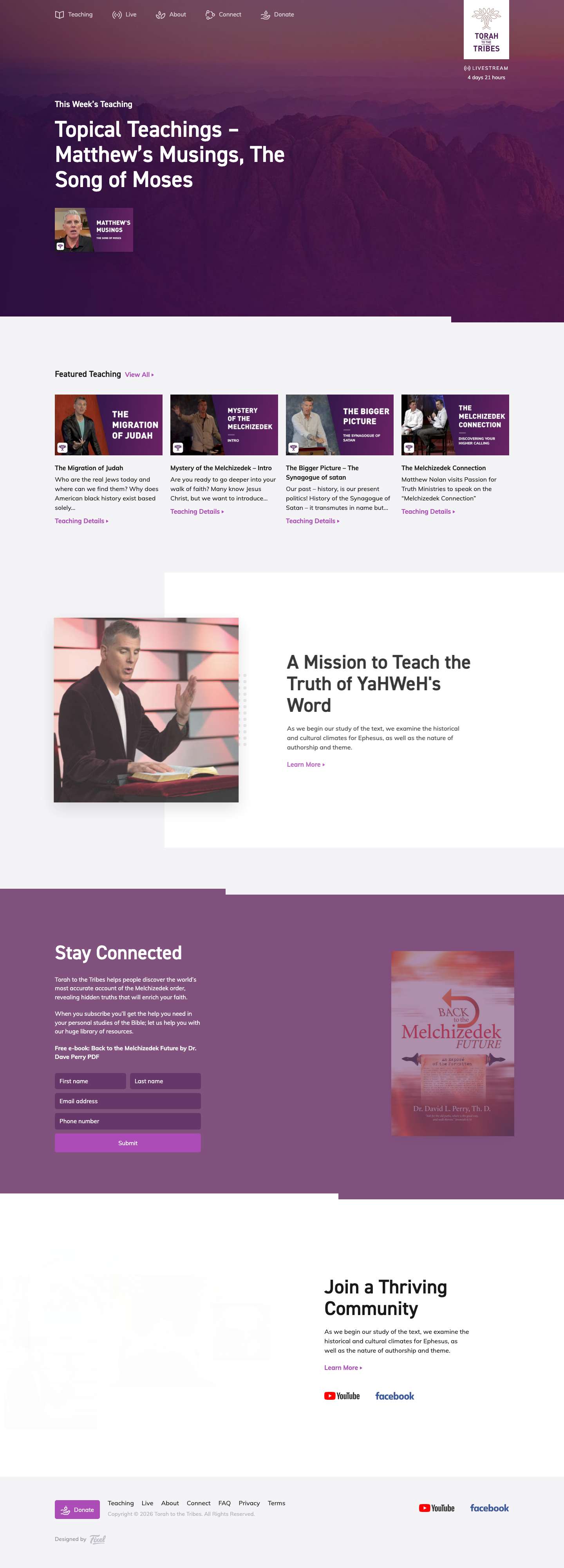 Bible Prophesy | Podcast | Torah to the Tribes - Full Screenshot