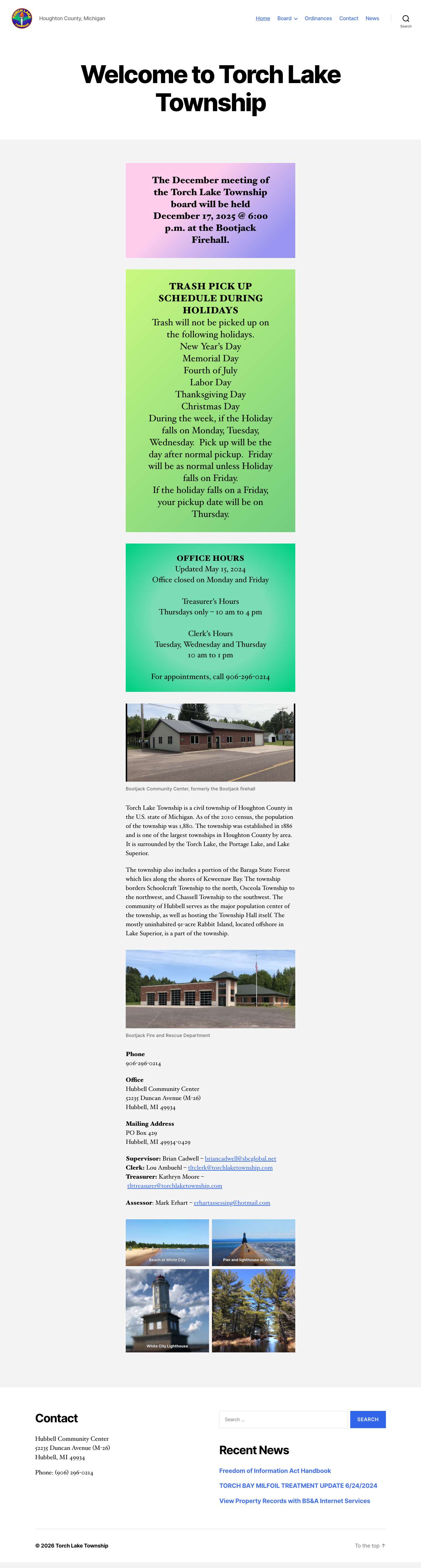 Torch Lake Township – Houghton County, Michigan - Full Screenshot