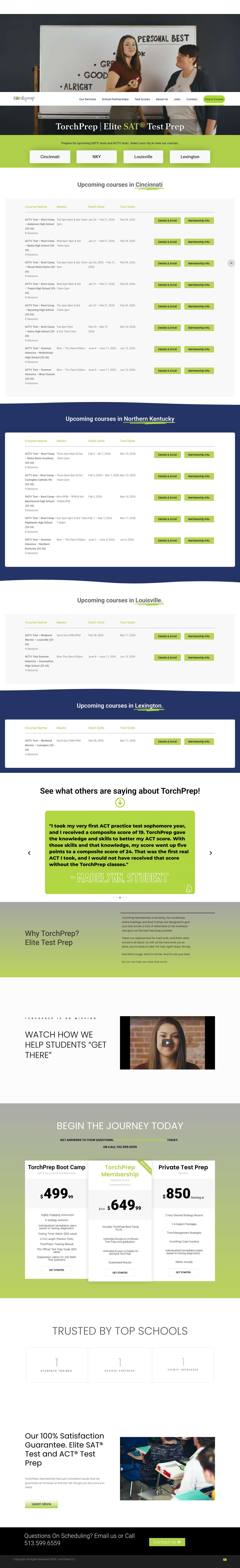 TorchPrep - SAT and ACT Test Prep - TorchPrep - Full Screenshot