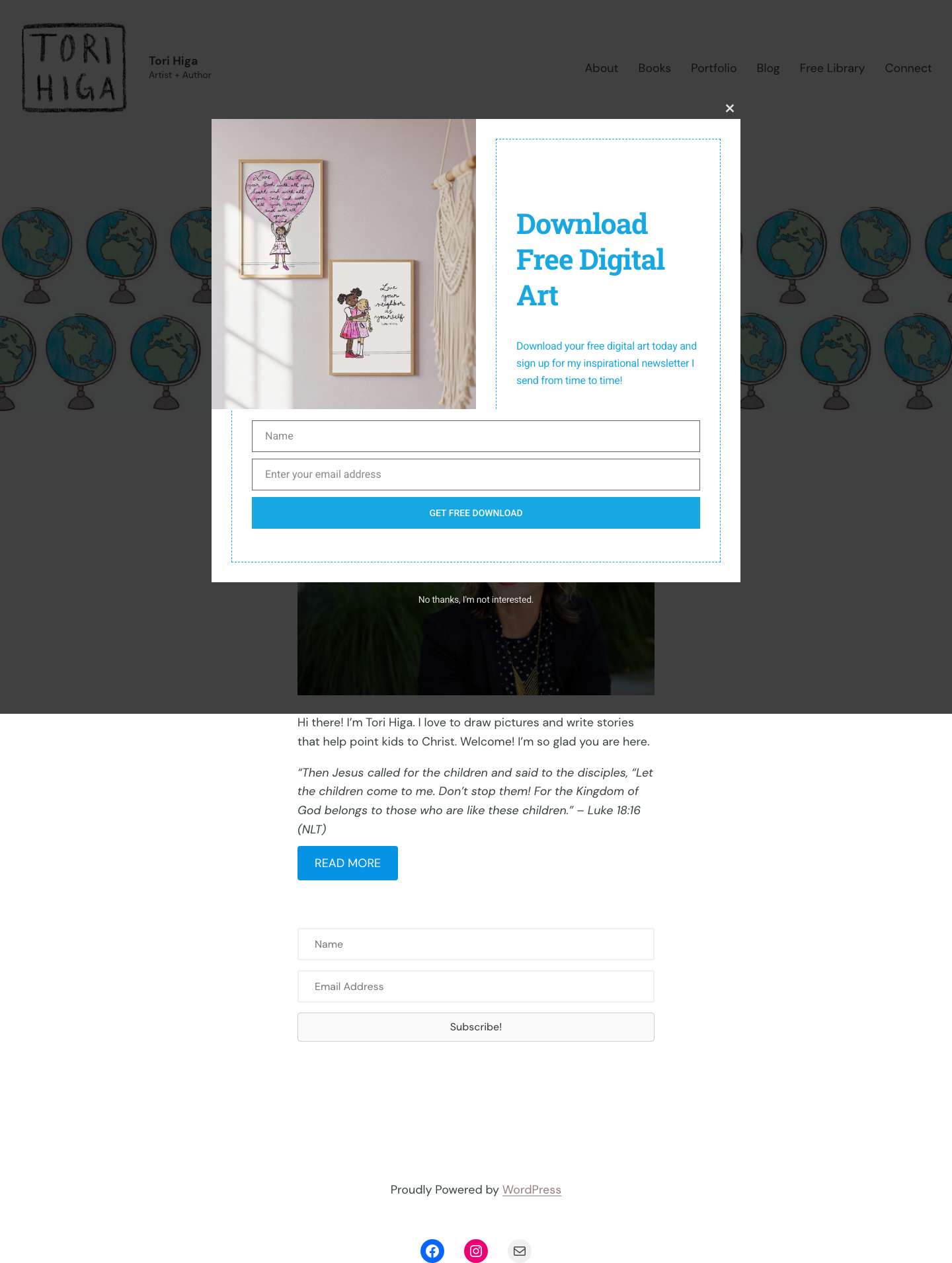 Home - Tori Higa - Full Screenshot