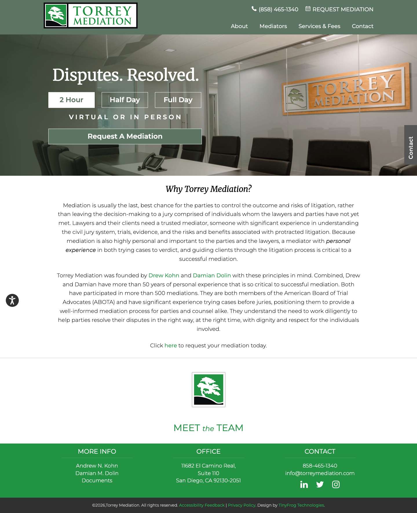 Torrey Mediation - Full Screenshot