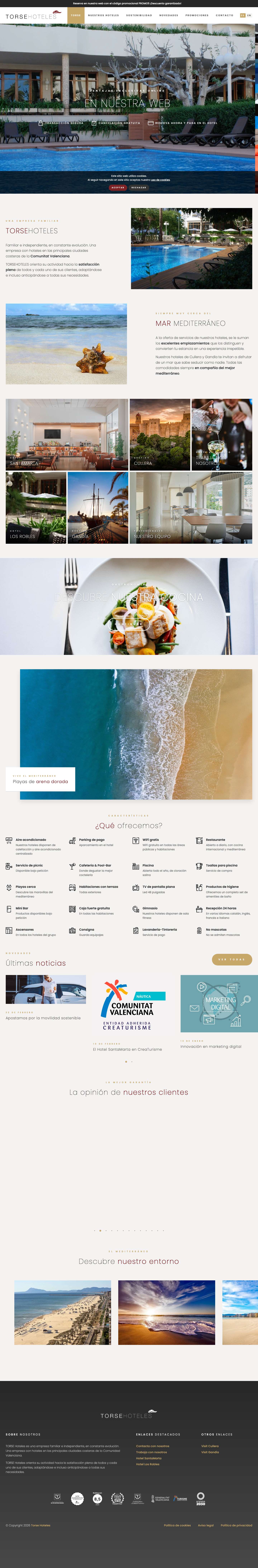 Torse Hoteles - Full Screenshot