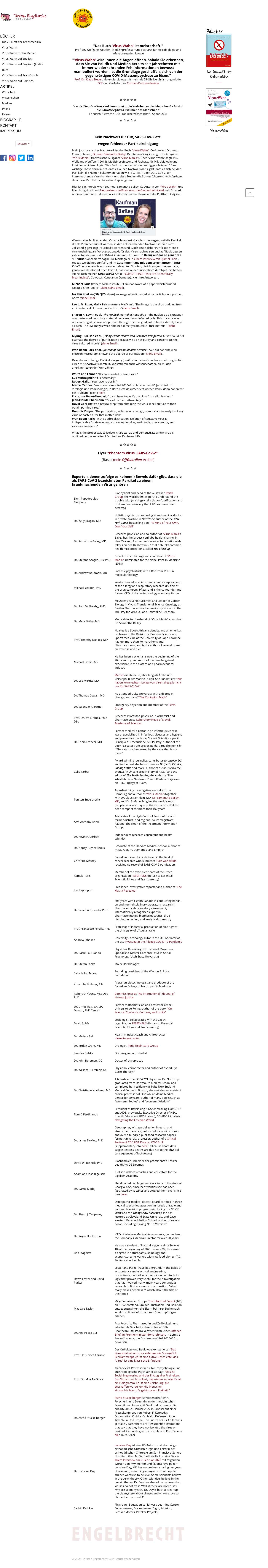 Start - Torsten Engelbrecht - Journalist - Full Screenshot