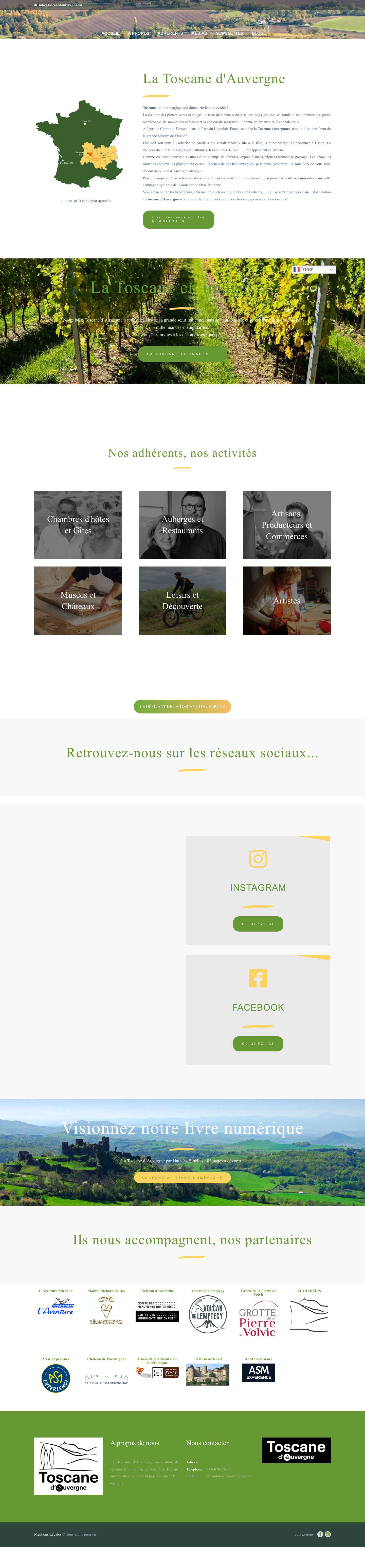 Homepage 1 | toscanedauvergne.com - Full Screenshot