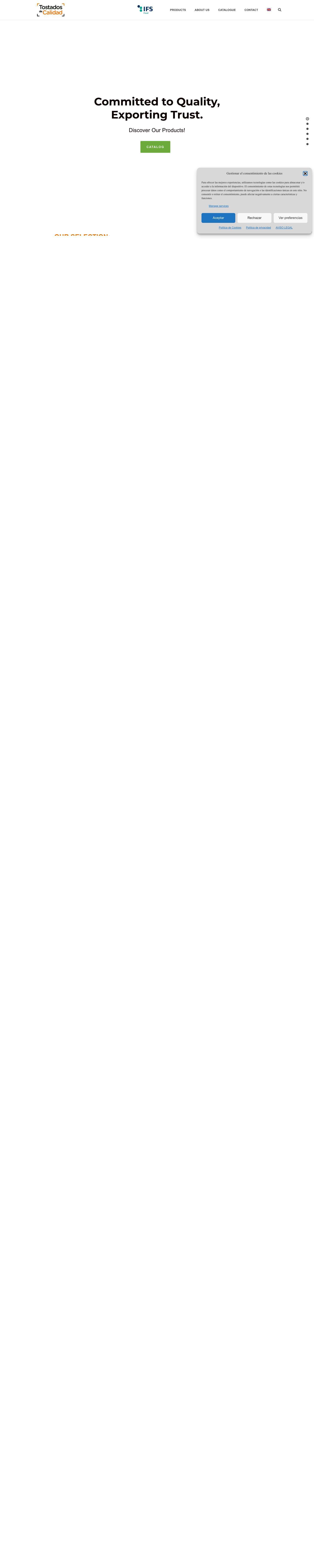 Home - TOSTADOS DE CALIDAD - Full Screenshot