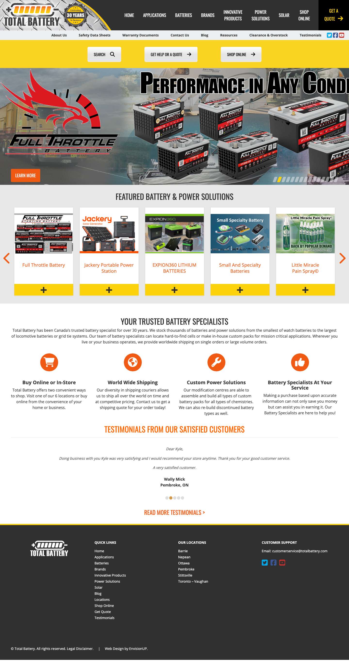 Home - Total Battery - Full Screenshot