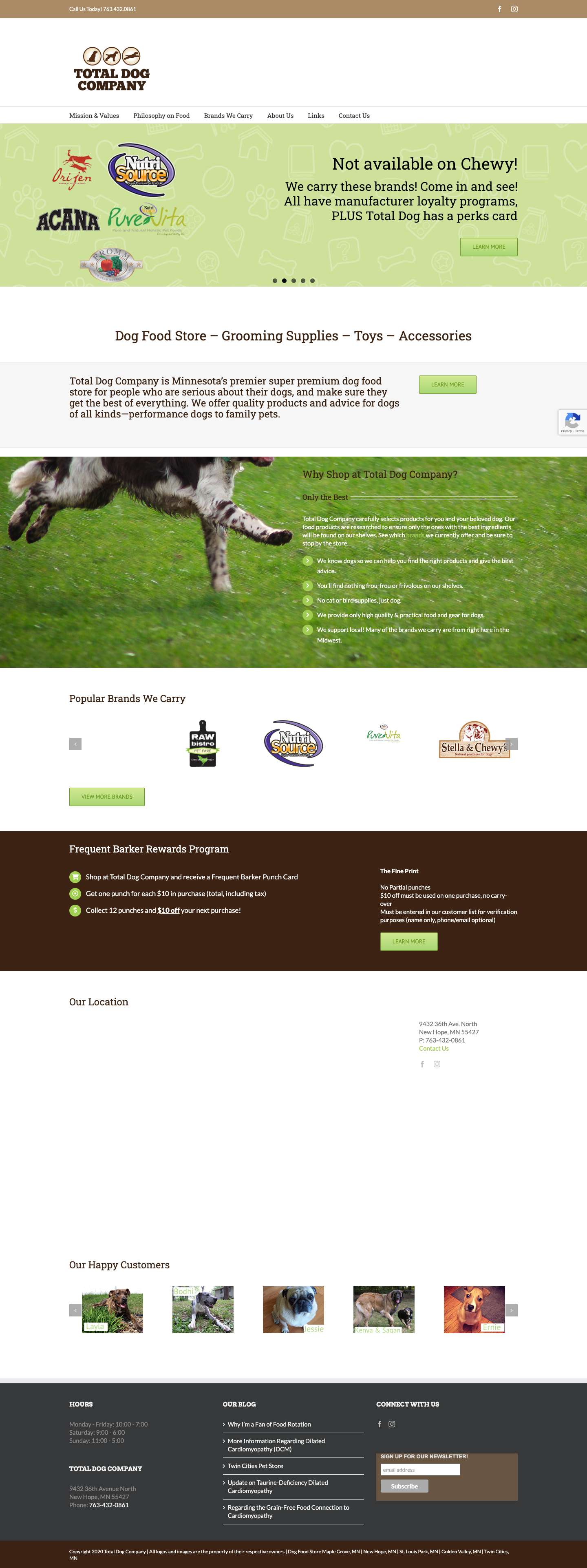 New Hope, MN - Total Dog Company - Full Screenshot
