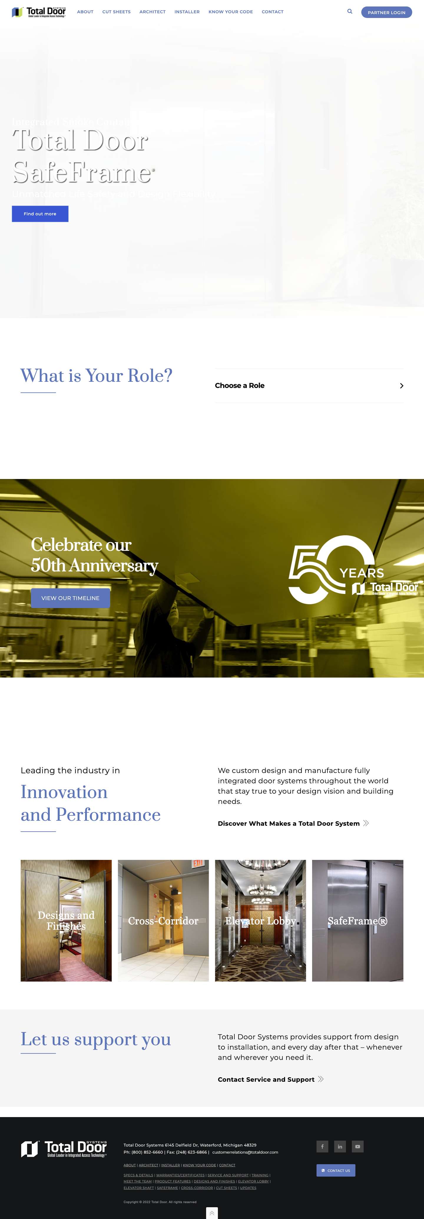 Total Door Systems | Global Leader in Integrated Access Technology - Full Screenshot