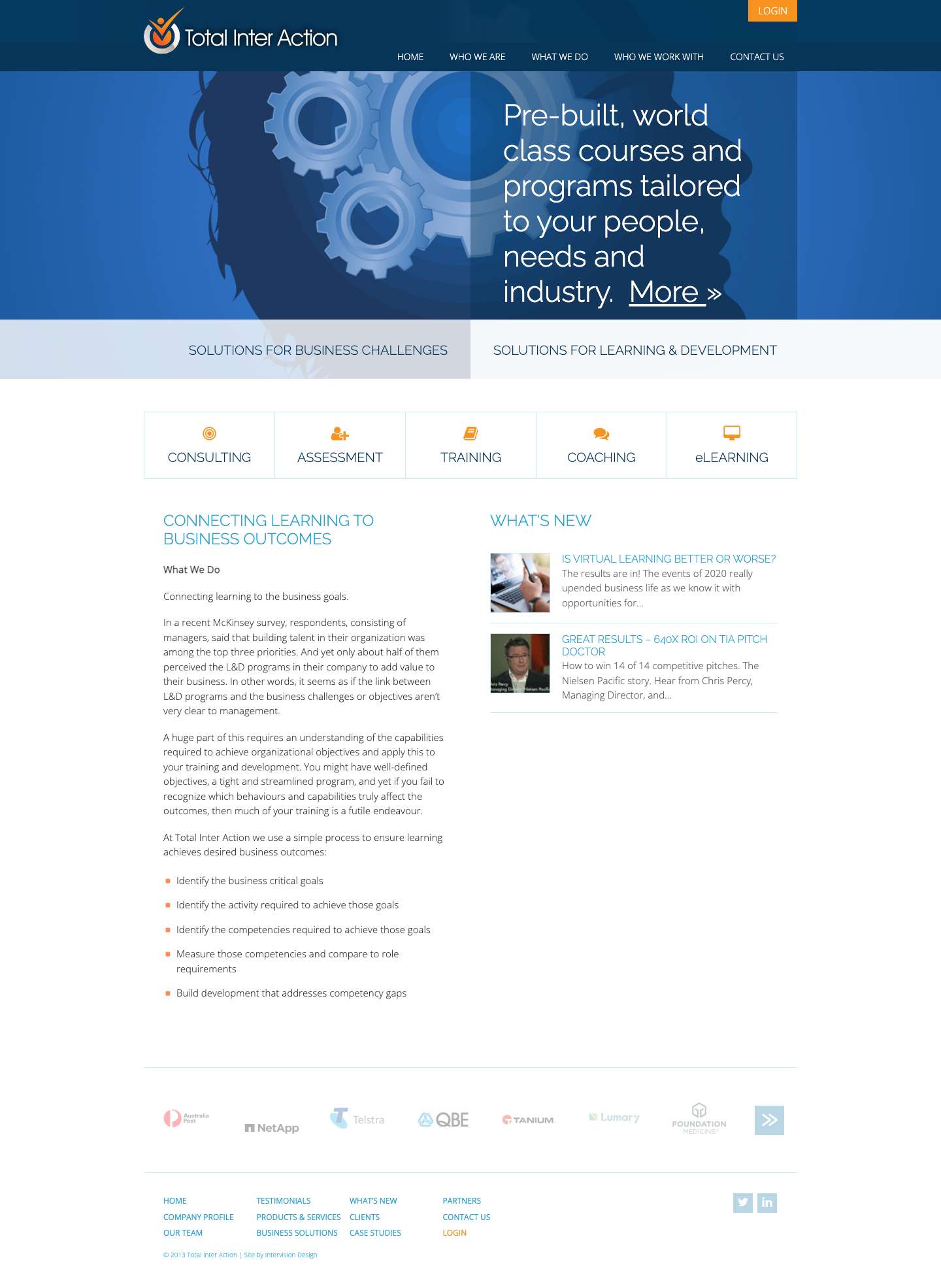 Total Inter Action | Connecting Learning to Business Outcomes - Full Screenshot