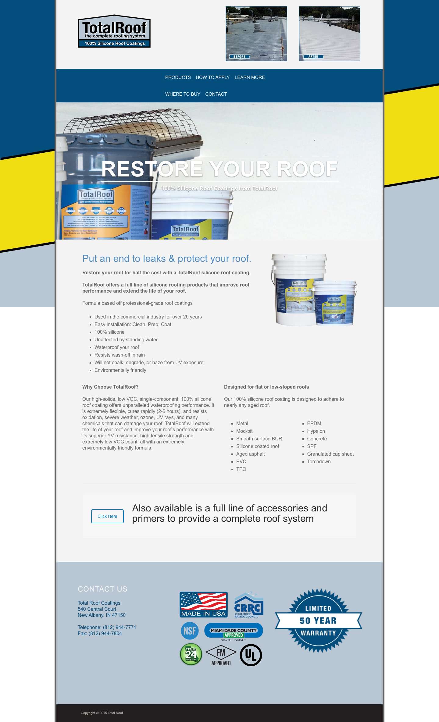 Home | Total Roof - Full Screenshot