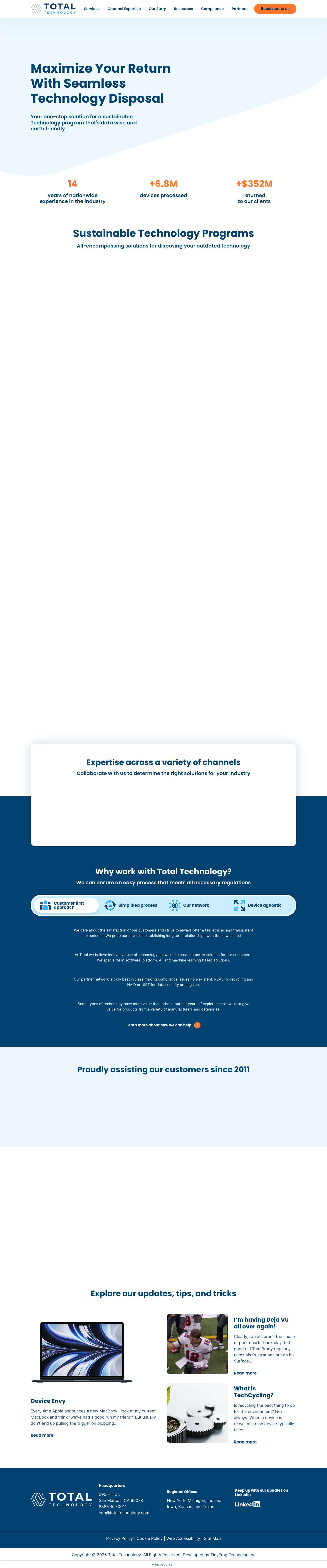 Home - Total Technology Inc - Full Screenshot