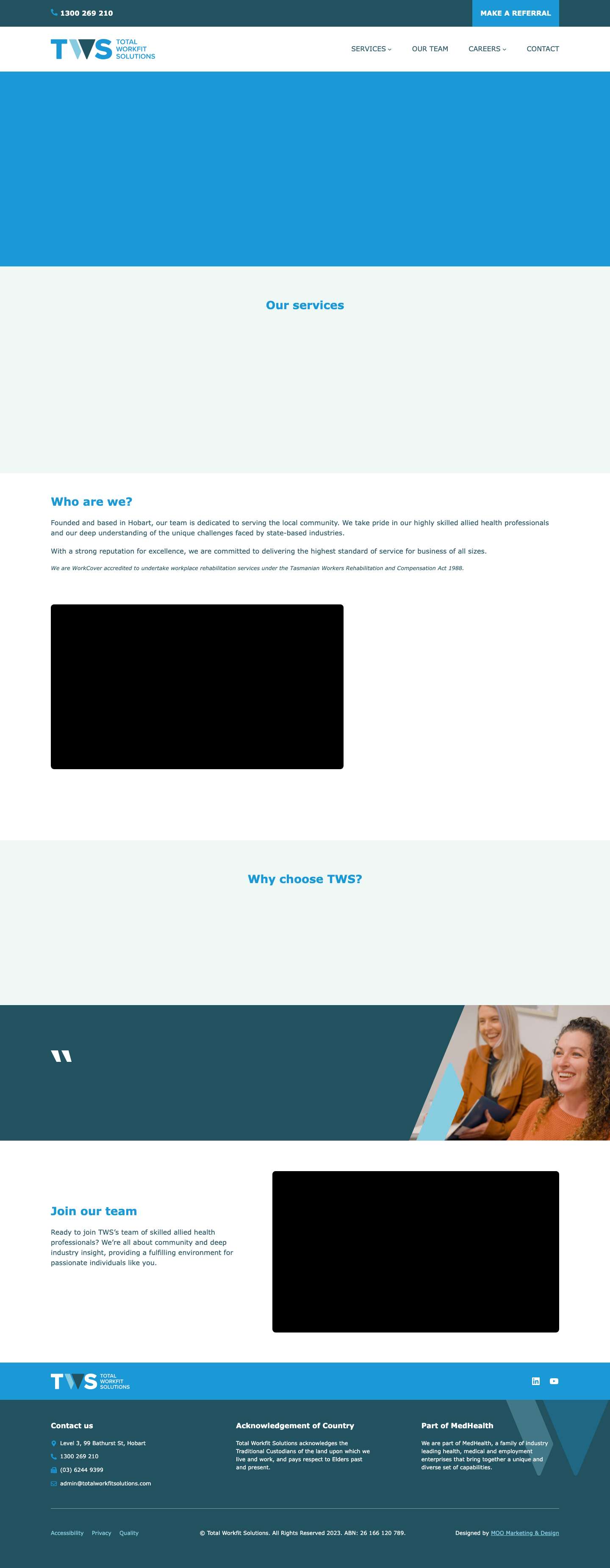 Home Page - Total Workfit Solutions - Full Screenshot