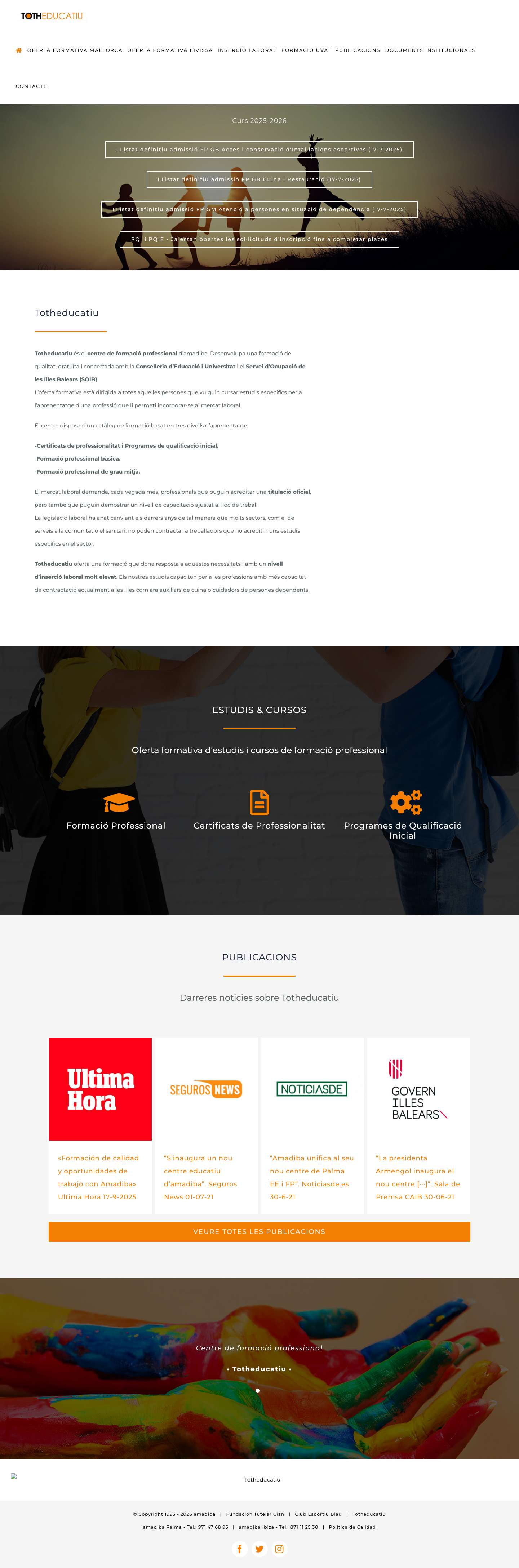 Totheducatiu – Centre de formació professional - Full Screenshot