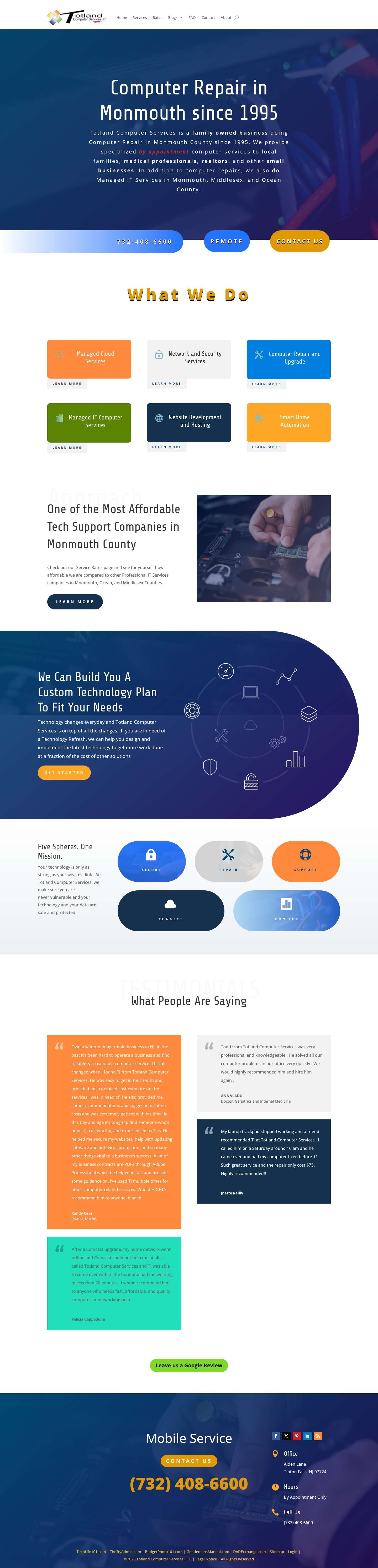 Totland Computer Services - Computer Repair & IT Services in Monmouth - Full Screenshot