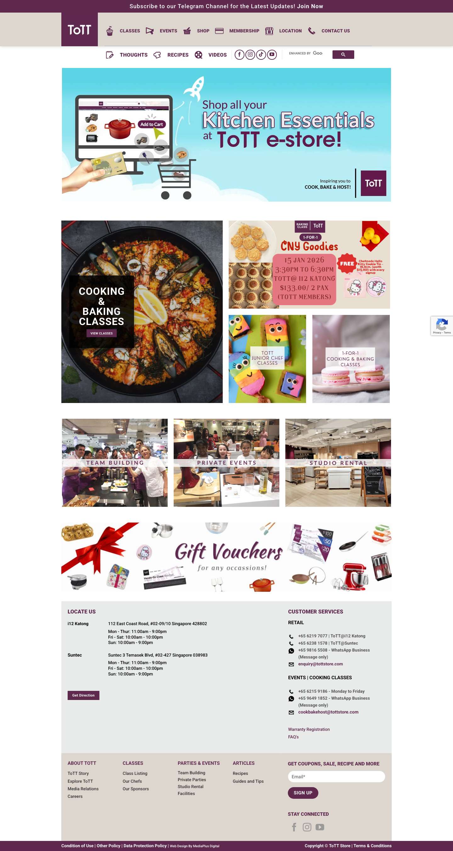 Kitchenware Shop Singapore | Kitchen Equipment Singapore - Full Screenshot